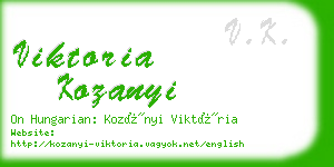 viktoria kozanyi business card